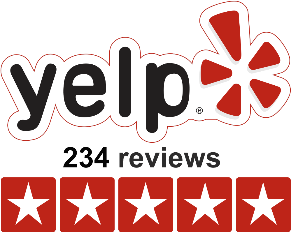 Yelp Reviews - 234 reviews, 5 stars